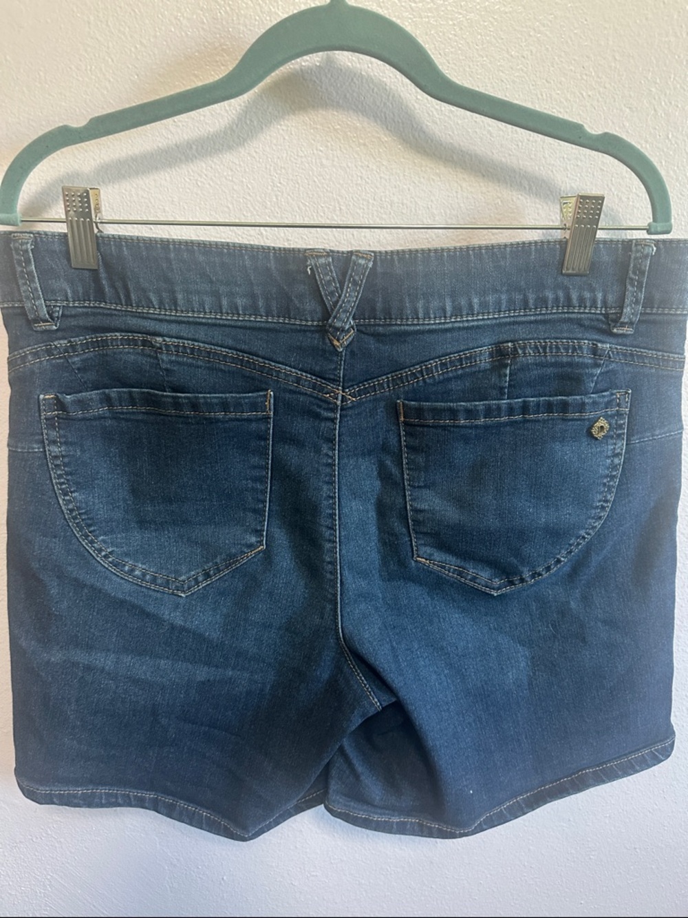 Democracy Dark Blue Denim Shorts - Picture 6 of 7